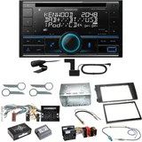 Kenwood DPX-7300DAB Bluetooth DAB CD USB Einbauset für Audi A6 4B Facelift