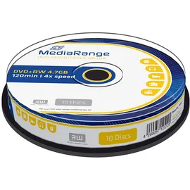 MediaRange DVD+RW 4,7GB 120min 4x 10er Spindel