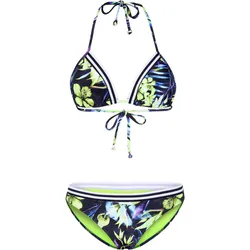 Bikini mit gestreiften Akzenten bunt 34 A/B