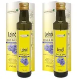 2 x 250ml Adrisan Leinöl mit DHA und EPA (2erPack) - Omega 3 Öl