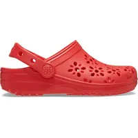 Crocs Classic Floral Cut Out Clog K Clog, Cherry
