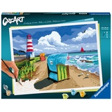 Ravensburger 23547 - CreArt Malen nach Zahlen, Holiday on the Baltic, 40x30cm, Malset