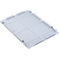 Allit Stülpdeckel PP L400xB300mm grau f.Transportstapelkasten