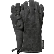 Feuermeister Grillhandschuh Größe 10 Leder Schwarz