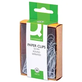 Q-Connect KF02027 Büroklammern 50 mm zebra 30 Stück
