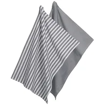 Kela Caja 55%Baumwolle/45%Bambus dunkelgrau 2tlg 70,0x50,0cm