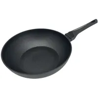 Michelino Wokpfanne in Schwarz geeigent für alle Herdarten ø28 cm ergonomischer Griff