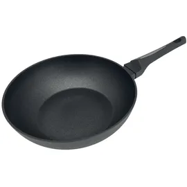 Michelino Wokpfanne in Schwarz geeigent für alle Herdarten ø28 cm ergonomischer Griff