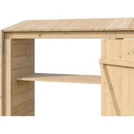 Weka Kaminholzregal Holz 249,4 x 50 x 211 cm naturbelassen