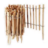 Aquagart Staketenzaun 10 m x 60 cm Braun/Holz