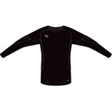 Puma GK Padded Shirt Jr., Jungen Torwart-Shirt, Puma Black,
