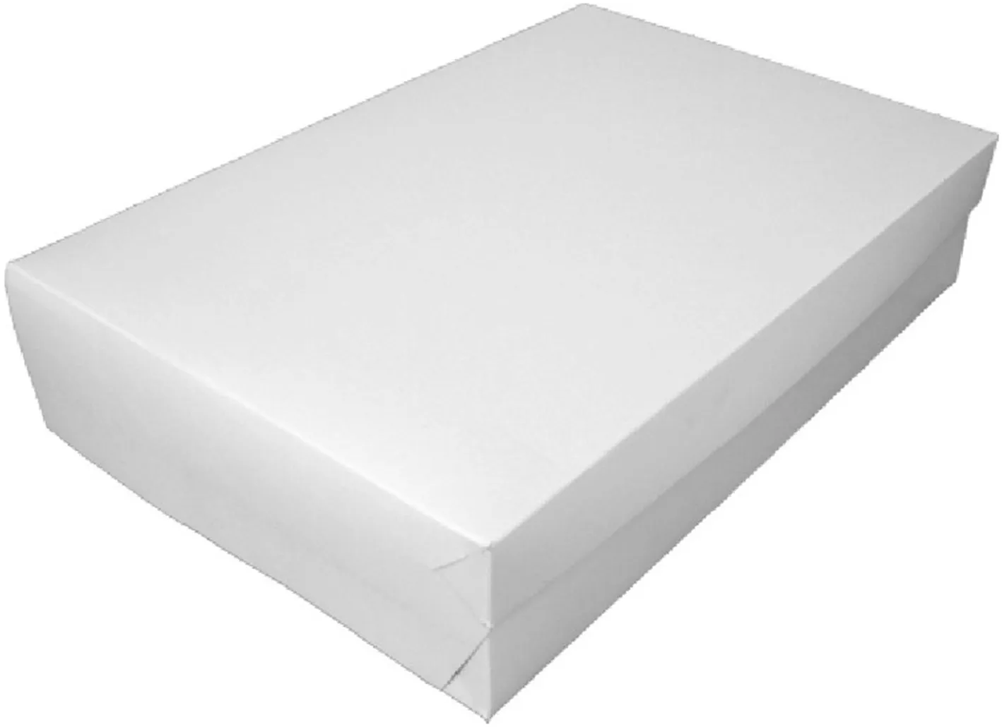 1-PACK 50x Kuchenkarton - Tortenkarton für Rouladen Blechkuchen 30x45x10cm weiß
