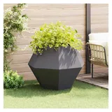 vidaXL Pflanzkübel 100 x 100 x 80 cm Schwarz