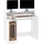 vidaXL Schreibtisch mit LEDs Weiß 97x45x90 cm Holzwerkstoff