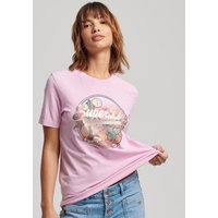 Superdry Rundhalsshirt SUPERDRY Gr. M, lila (pastel lavender) Damen Shirts Jersey