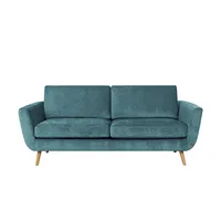 Soho Couch Samt 3-Sitzer Türkis/Petrol