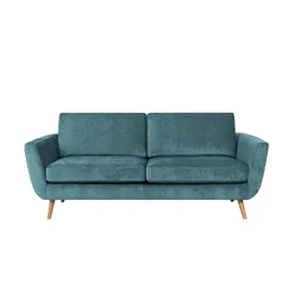 Soho Couch Samt 3-Sitzer Türkis/Petrol