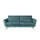 Soho Couch Samt 3-Sitzer Türkis/Petrol