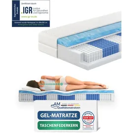 AM Qualitätsmatratzen Premium Gelschaum 100 x 200 cm H3