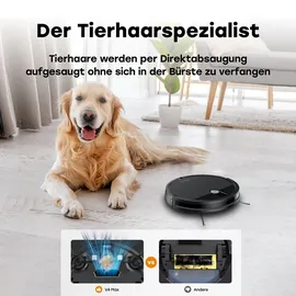 Zaco V4 Max Staubsauger Roboter, Grau