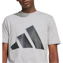 adidas Essentials Big Logo Kurzarm-T-Shirt Medium Grey Heather / Black S