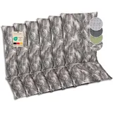 GO-DE Textil Bequeme und attraktive Polsterauflagen für Hochlehner-Gartenstühle (6er-Set, Palmy grau, Hochlehner)