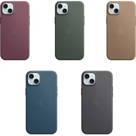 Apple iPhone 15 Plus Feingewebe Case mit MagSafe pazifikblau