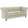 Home Affaire Chesterfield-Sofa Reims Polyester 180 x 76 x 88 cm Beige