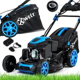 Benzin-Rasenmäher Starter  53cm 224cc Mulchmäher Benzinmäher HEXWELT® HW-KS-224