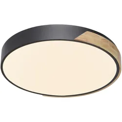 Paul Neuhaus Q BILA LED Deckenleuchte Smart Home mattfarbig Echtholz dimmbar