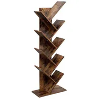 VASAGLE Bücherregal 50 x 25 x 141,5 cm Braun