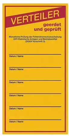 Prüfaufkleber 