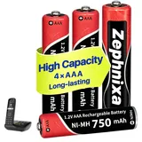 1.2V 750mAh NI-MH AAA Akku für Gigaset Panosonic Schnurlos DECT Telefon,Wiederaufladbare AAA Batterien für Gigaset Mobilteile,geringe Selbstentladung vorgeladen -4 Stück