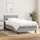 vidaXL Boxspringbett mit Matratze Hellgrau 100x200 cm Stoff - Grau