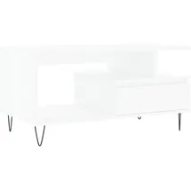 furnicato Weiß Holzwerkstoff 90 x 45 x 49 cm