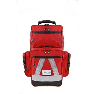 BEXAMED Arzttasche WaterStop Notfallrucksack PRO Large Teflon Shield 45 x 24 x 16 cm rot