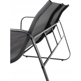 Koopmann International Gartenmöbelset 7-tlg. Schwarz