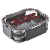 Westmark Comfort Lunch Box, 1,74 Liter, inkl. Besteck 2360227A , Farbe: anthrazit