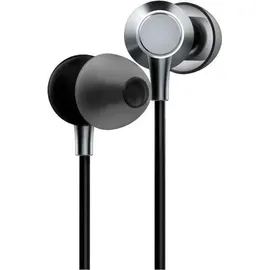 Energy Sistem Metallized Type C In-Ear-Kopfhörer (Typ-C-Anschluss, Mikrofon, Lautstärkeregler, Aluminium, recycelter Kunststoff), Schwarz