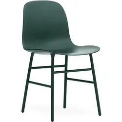 Normann Copenhagen - Form Stuhl, Gestell Stahl / grün