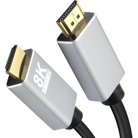 Helos Anschlusskabel, HDMI Stecker/Stecker, PREMIUM 8K, 3,0m, schwarz
