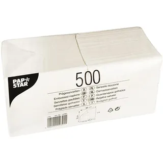 Papstar Servietten, 330 x 330 mm, 1-lagig weiß 12391