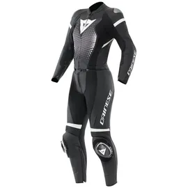 Dainese Fluminea 2 tlg. Lederkombi Schwarz / Weiss 48