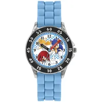 Sonic The Hedgehog Sonic Jungen Armbanduhr Gehäusebreite 0 mm Gehäusefarbe Blau Armbandtyp Silikonarmband Armbandfarbe Blau Armbandgröße