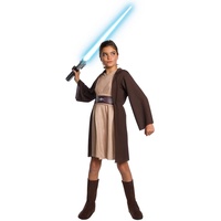 Star Wars - Rubie's Star Wars Classic Kinder Deluxe Jedi Kapuzenkleid - Kostüm für Mädchen - Kindergröße: 116 - Small