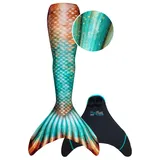 FinFun Fin Fun Meerjungfrauenflosse "Limited Edition" Bronzed Emerald, Youth XL (143-152)