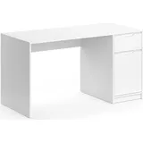 Vicco Schreibtisch Ruben, 140 x 65 cm Weiß, - Weiß
