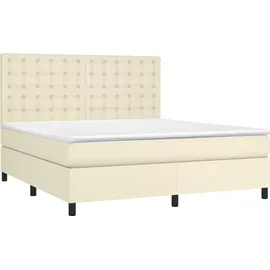 vidaXL Boxspringbett 180 x 200 cm Creme