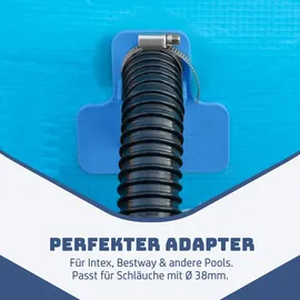 Villkin Pool Schlauchhalter 26-38 mm blau