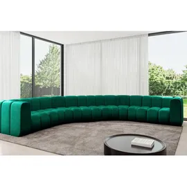 altdecor Wohnlandschaft modulares Sofa Lazro-U1 - 373x373x70 cm Grün